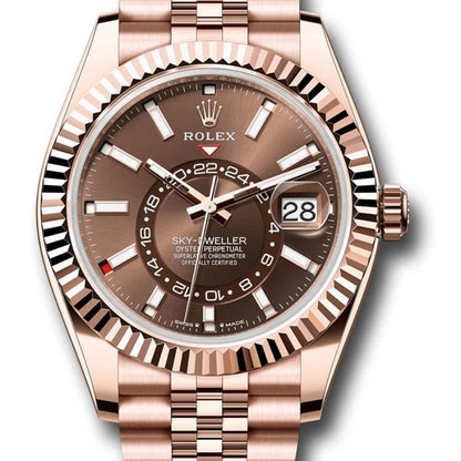 42 mm رولكس سكاي دولر روز جولد سوبر حواليتي