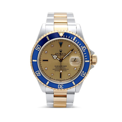 41 mm ساعة رولكس سابمارينر ذهبي و أزرق سوبر كواليتي