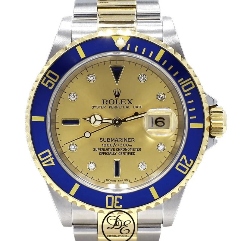 41 mm رولكس سابمارينر ذهبي و ازرق اصدار محدود - قطعة واحدة