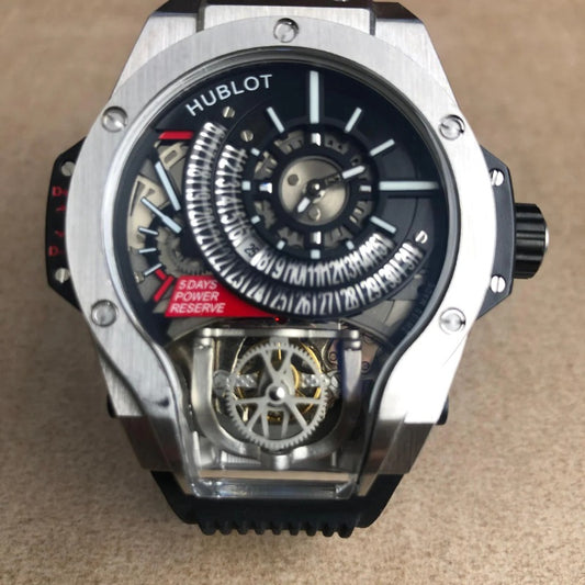 Hublot M9 full silver - ساعة نادرة جداً