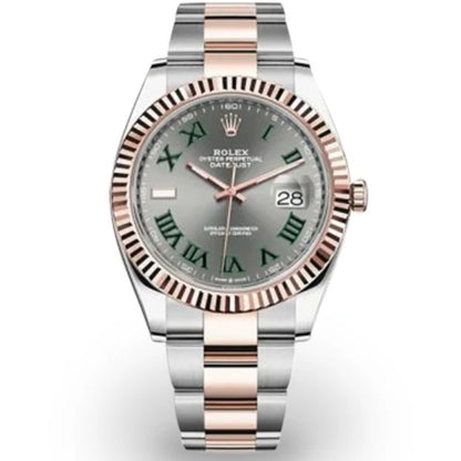 41 mm رولكس داي جست مستعملة اصدار نادر ويمبلدون روز جولد