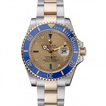 41 mm  السعر بالدينار الاردني 350 دينار -رولكس ساب مارينر اصدار نادر - ازرق و ذهبي