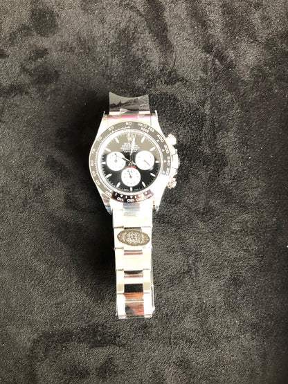 40 mm رولكس دايتونا مينا  أسود وعدادات بيضاء