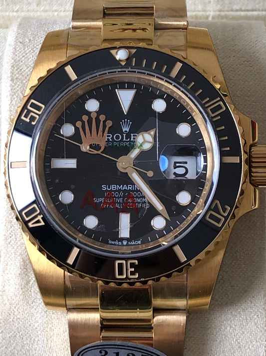 رولكس سابمارينار طلاء ١٨ مينا اسود