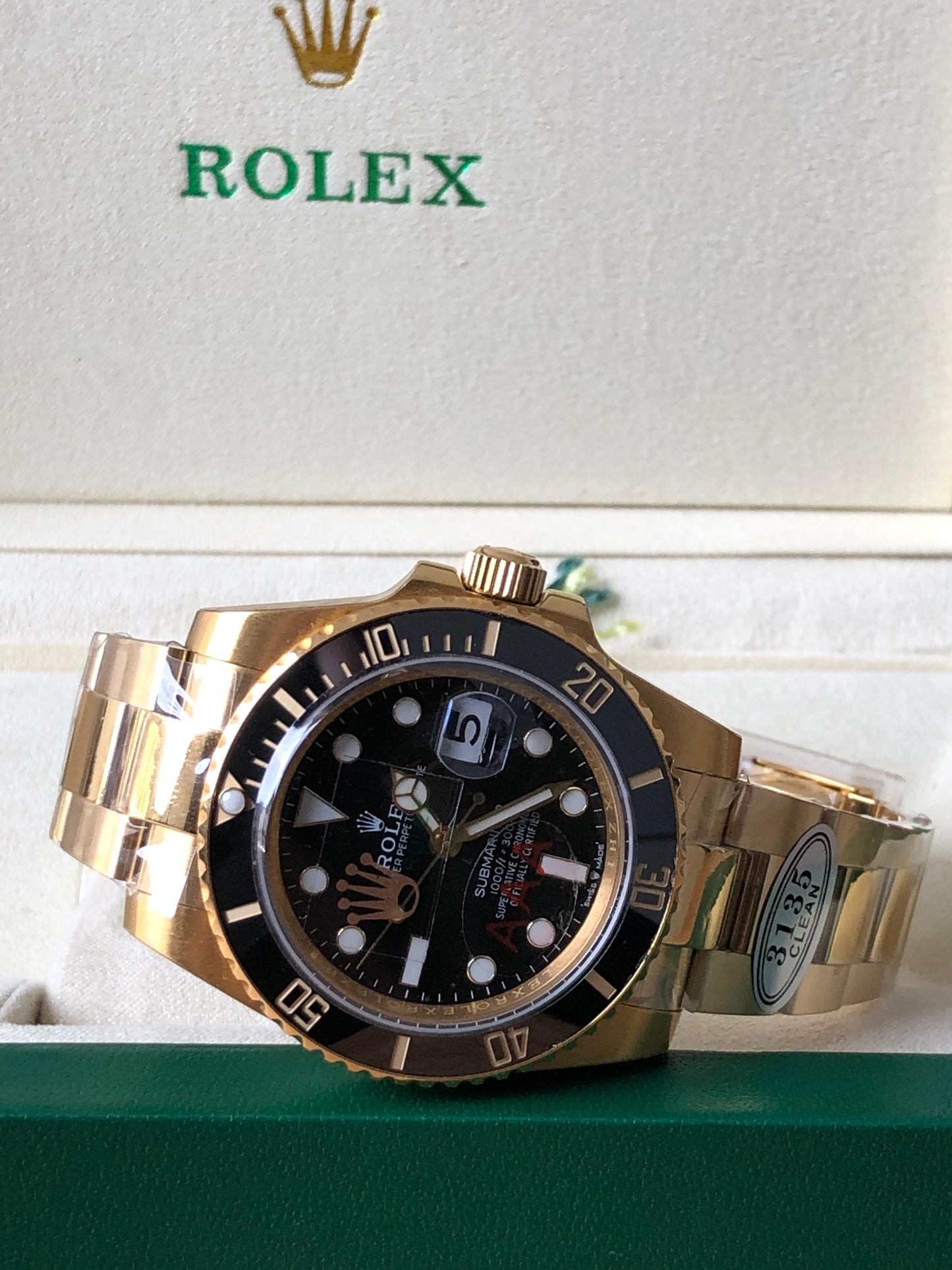 رولكس سابمارينار طلاء ١٨ مينا اسود