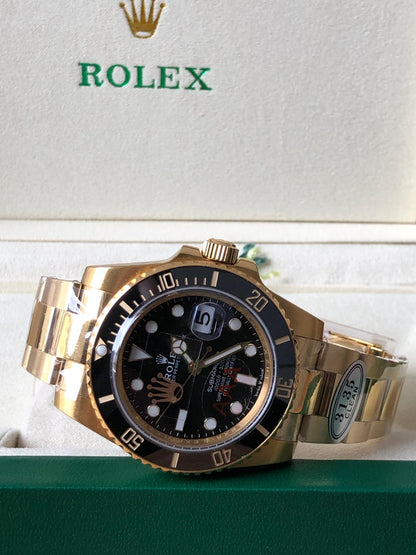 رولكس سابمارينار طلاء ١٨ مينا اسود