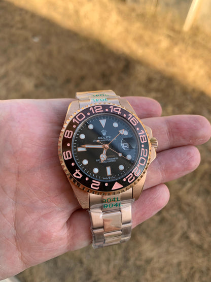 40 mm  السعر بالدينار الاردني ٣٠٠ دينار - رولكس روت بير روز جولد