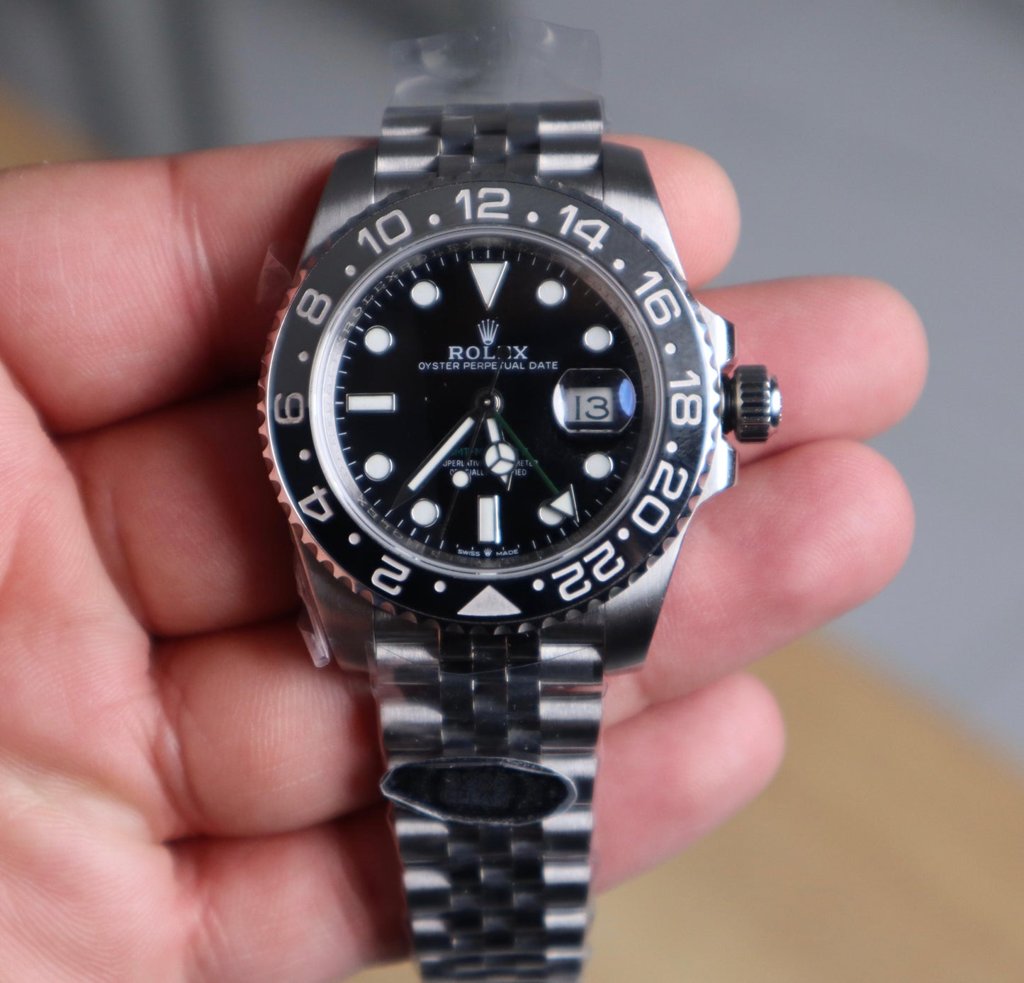 رولكس بروس واين 2024 كلين طبق الاصل ماكينة سويسري - اختر السير اثناء تاكيد الطلب