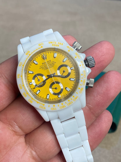 رولكس دايتونا اصدار نادر جداً - الساعة كلين طبق الأصل  ماكينة سويسري بتعقيدة الكوزموجراف