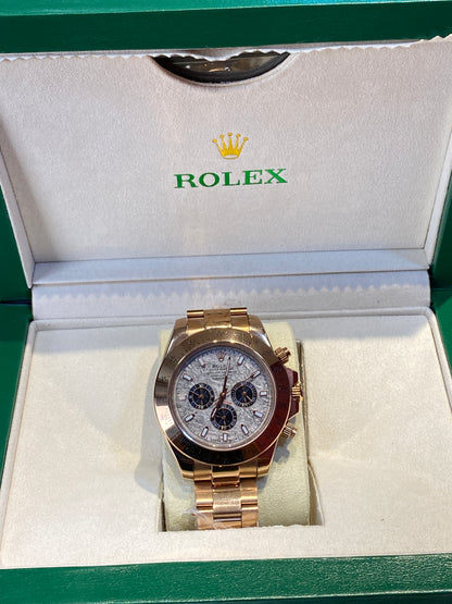 روليكس دايتونا روز جولد مينا ماربل   - جراند ماستر ماكينة اوتوماتيك (قطعة واحدة)