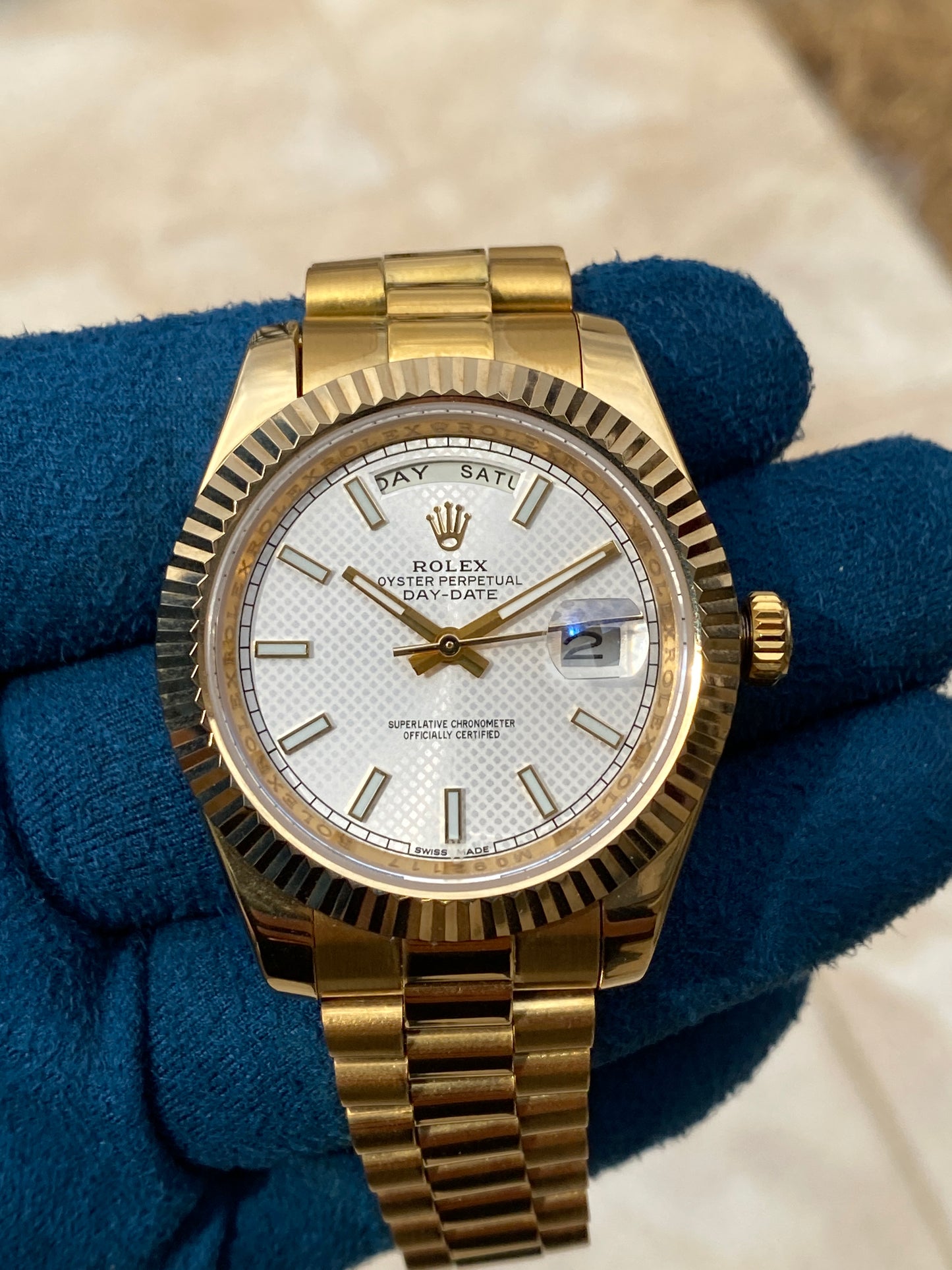 روليكس دايت جست ذهب اصفر - جراند ماستر ماكينة اوتوماتيك