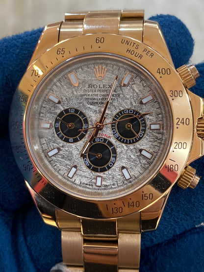 روليكس دايتونا روز جولد مينا ماربل   - جراند ماستر ماكينة اوتوماتيك (قطعة واحدة)