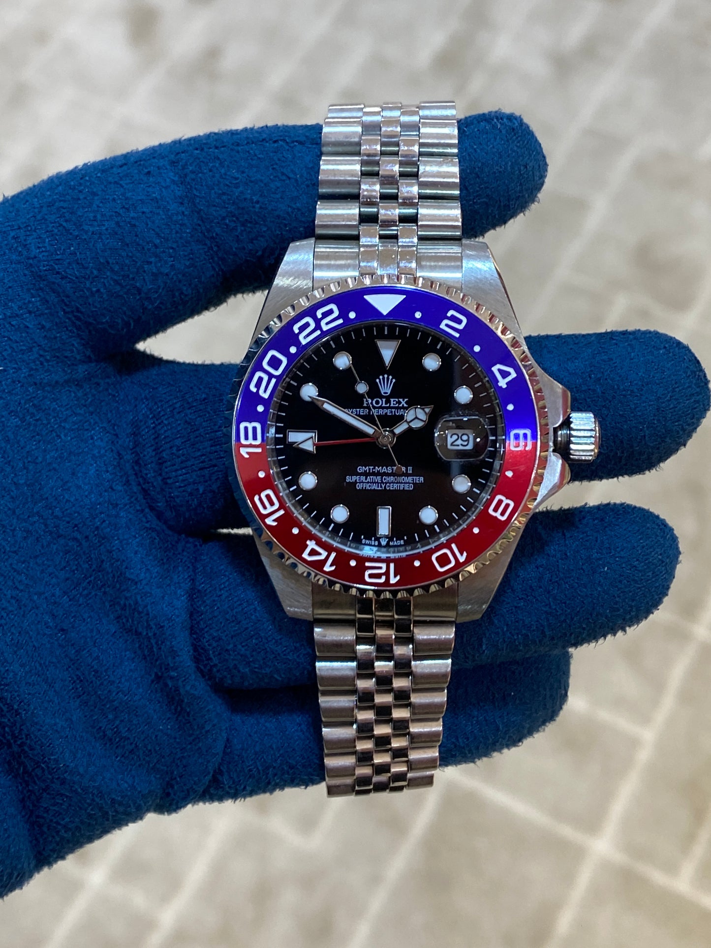 روليكس جي ام تي ببسي   - جراند ماستر ماكينة اوتوماتيك (قطعة واحدة)