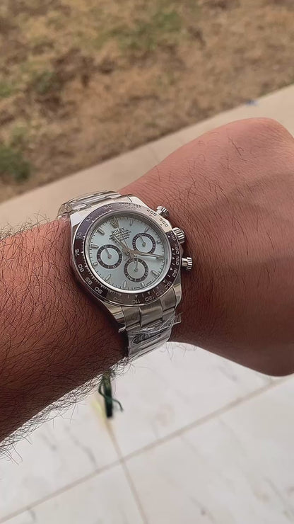 رولكس دايتونا ٢٠٢٥ كوزموجراف ايس بلو - كلين طبق الاصل ماكينة سويسري