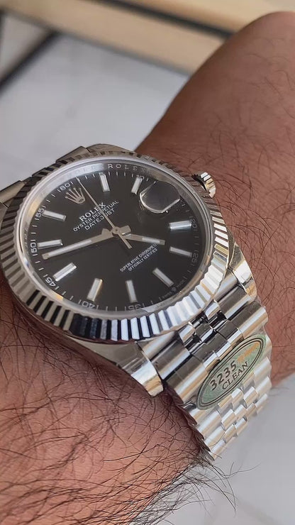 Rolex Datejust Jubilee Black Dial- كلين حبة واحدة