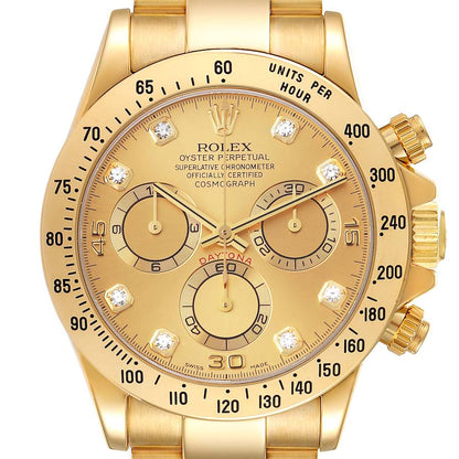 40 mm رولكس دايتونا ذهب أصفر بقرص ذهبي