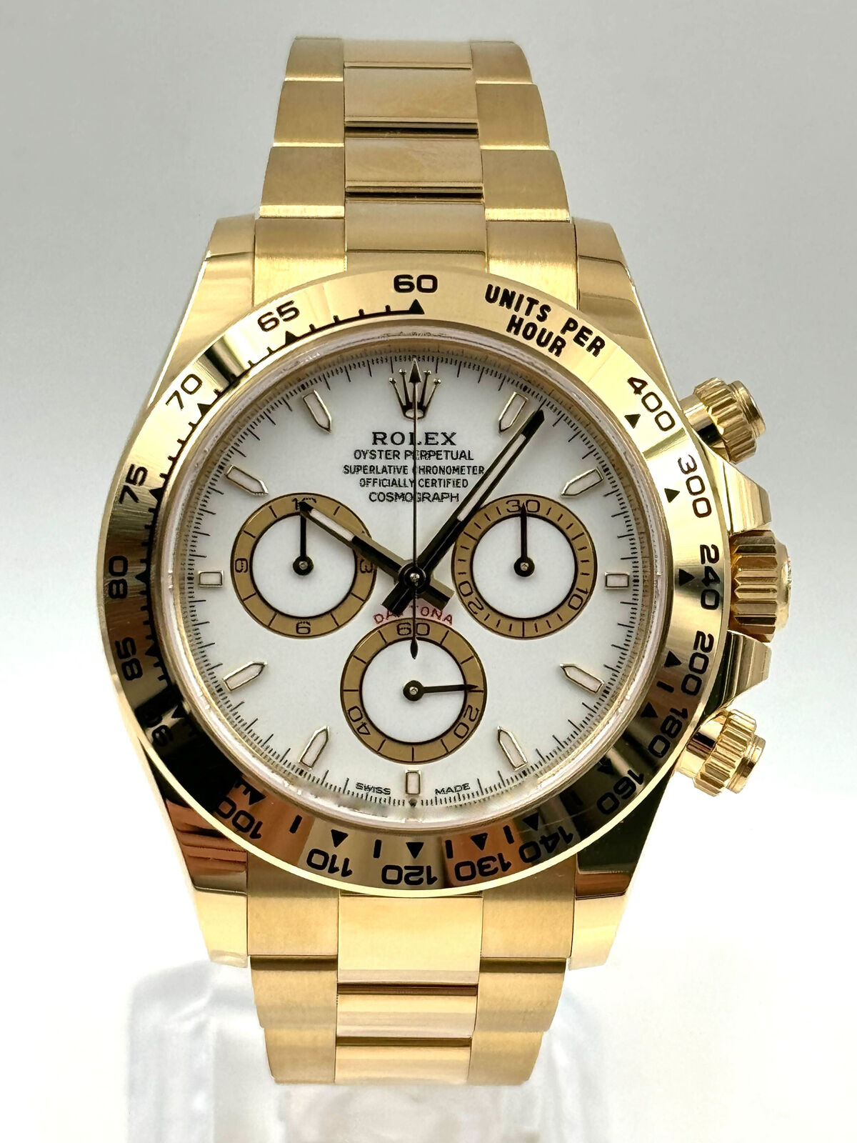 Cosmograph Daytona – Gold Strap, White Dial