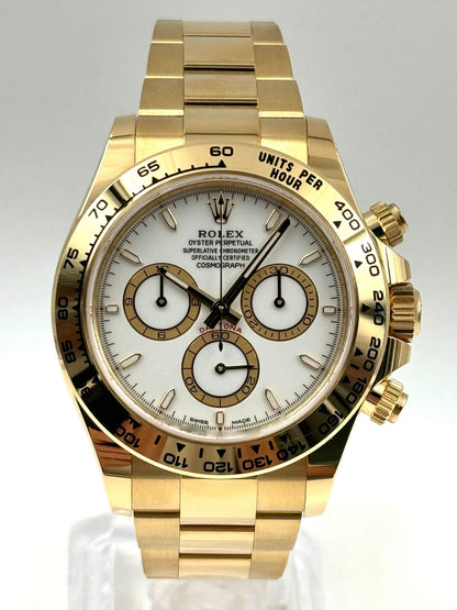 Cosmograph Daytona – Gold Strap, White Dial